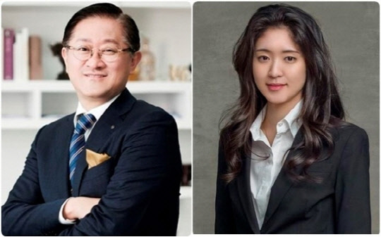 서경배 아모레퍼시픽그룹 회장(왼쪽)과 그의 장녀 서민정씨.